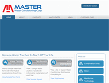 Tablet Screenshot of masterwater.com